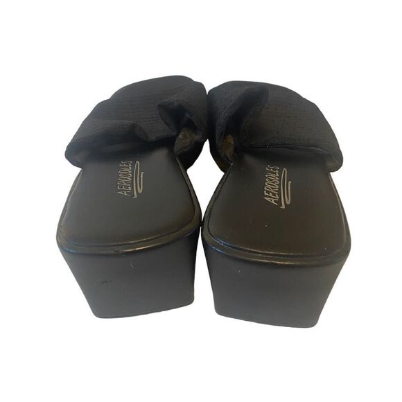 Aerosoles Black Rubber Heel Slip-On Clogs in Ladies Size 8 - Picture 3 of 7